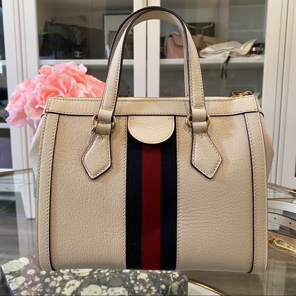 🚫SOLD🚫New Gucci small ophidia tote white - Picture 2 of 10